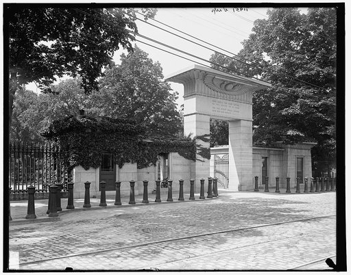Main entrance, Mt. Auburn Cemetery, Cambridge,Massachusetts