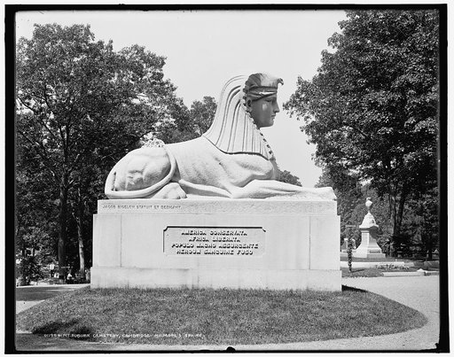Mt. Auburn Cemetery, Cambridge, Milmore's sphinx