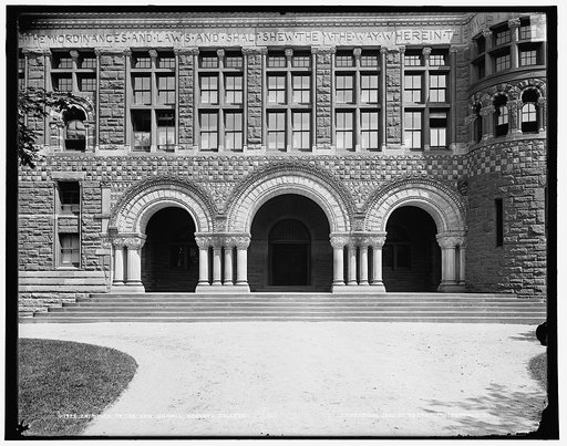 Entrances to the law school, Harvard College