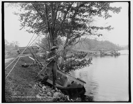 The Old fisherman, Cranberry Lake, N.J.