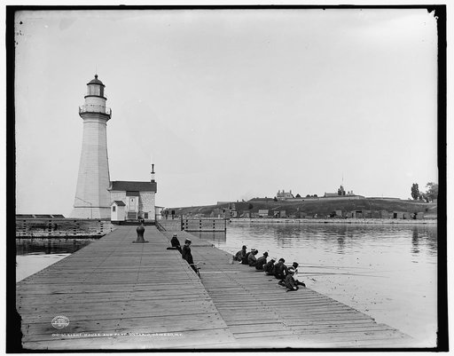 Light house and Fort Ontario, Oswego, N.Y.