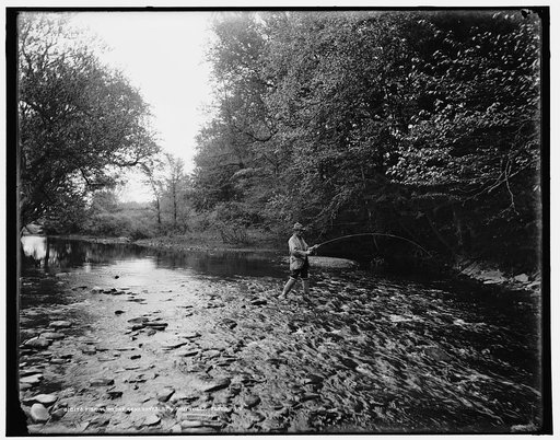 Fishing on the Genegantslet, Smithville Flats, N.Y.