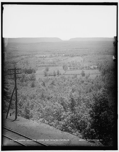 Toward Delaware Water Gap from Mt. Pocono, Pa.