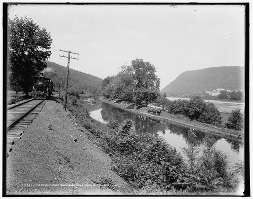 The Susquehanna River and canal near Shickshinny, Pa.