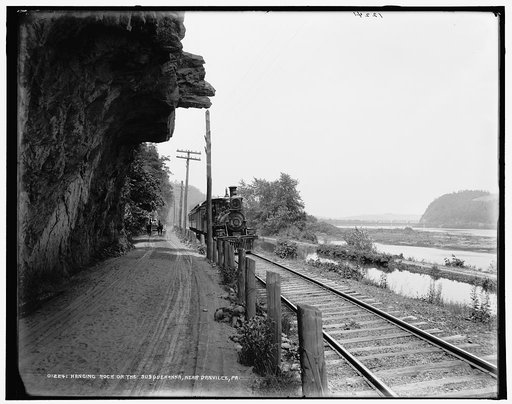 Hanging rock on the Susquehanna near Danville, Pa.