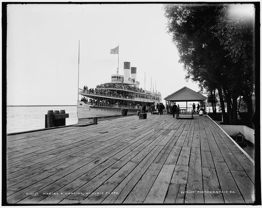 Making a landing, St. Clair Flats, Mich.