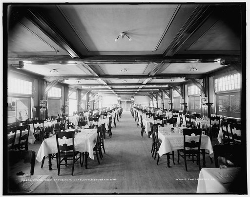 Dining room of the Inn, Charlevoix-the-Beautiful