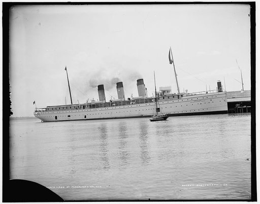 Steamer] North Land at Mackinac Island