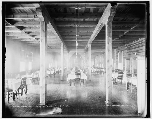 Dining room, the Club, Pointe aux Barques