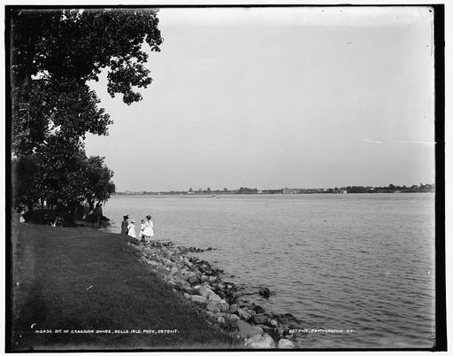 Bit of Canadian shore, Belle Isle Park, Detroit