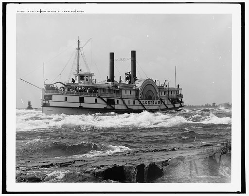 In the Lachine Rapids, St. Lawrence River