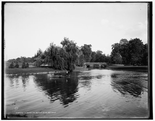 A Canal on Belle Isle, Detroit