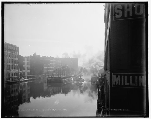 Down the river from Wisconsin St., Milwaukee