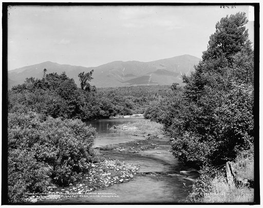 Mt. Washington and Mt. Jefferson from the Ammonoosuc, Mount Pleasant Farm, White Mountains