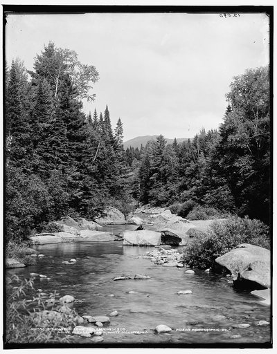 Mt. Monroe from the Ammonoosuc, Mount Pleasant Farm, White Mountains