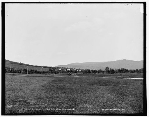 Mount Pleasant golf links, towards ninth green from tee no. 9