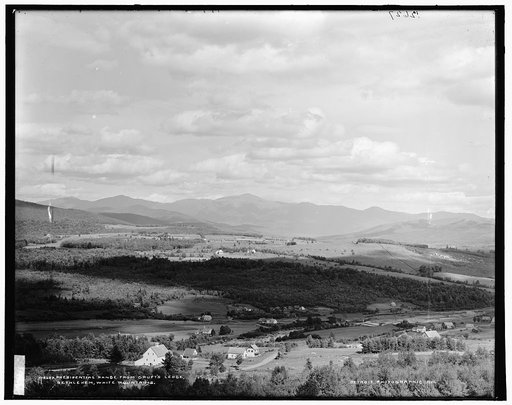 Presidential Range from Cruft's Ledge, Bethlehem, White Mountains
