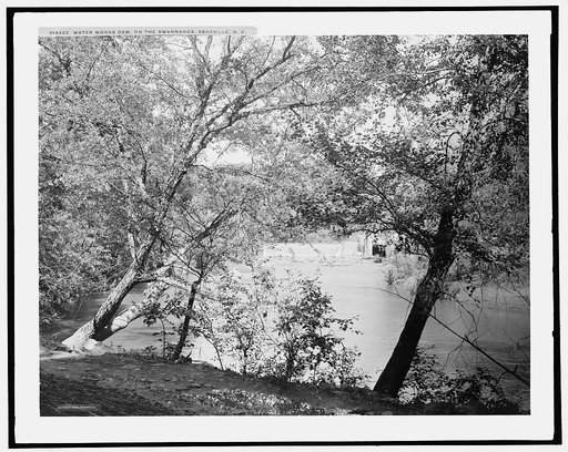Water works dam on the Swannanoa, Asheville, N.C.