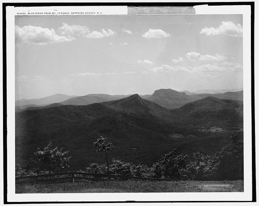 Blue Ridge from Mt. Toxaway, Sapphire County, N.C.