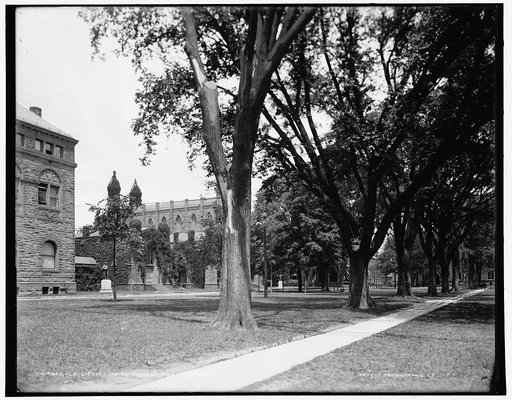 Old library and quadrangle, Yale College