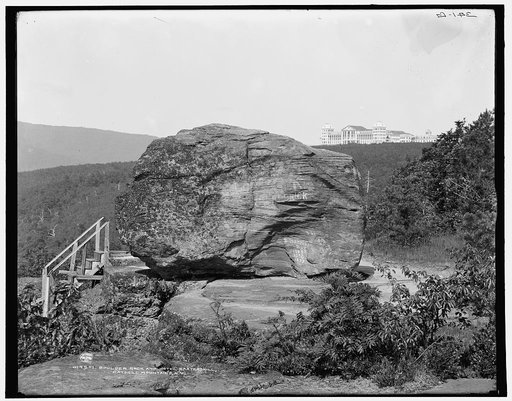 Boulder Rock and Hotel Kaaterskill, Catskill Mountains, N.Y.