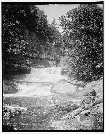 Rapids at the bridge, Kaaterskill Clove, Catskill Mountains, N.Y.