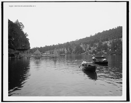 Boating on Lake Mohonk, N.Y.