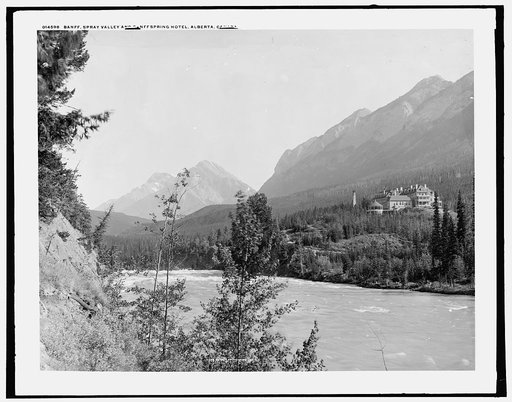 Banff, Spray Valley and Banff Springs Hotel, Alberta, Canada