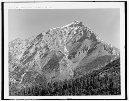 Cascade Mountain from Banff Springs Hotel, Alberta
