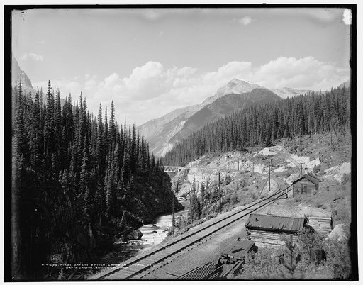First safety switch, Canadian Pacific Ry., Wapta Canyon, British Columbia
