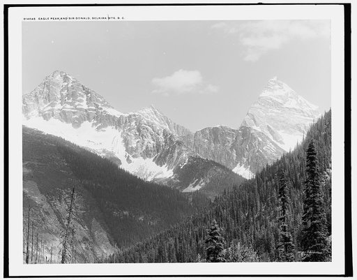 Eagle Peak and Sir Donald, Selkirk Mts., B.C.