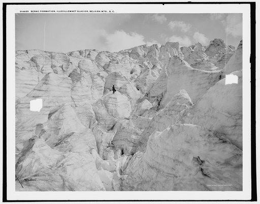 Serac formation, Illecillewaet Glacier, Selkirk Mts., B.C.