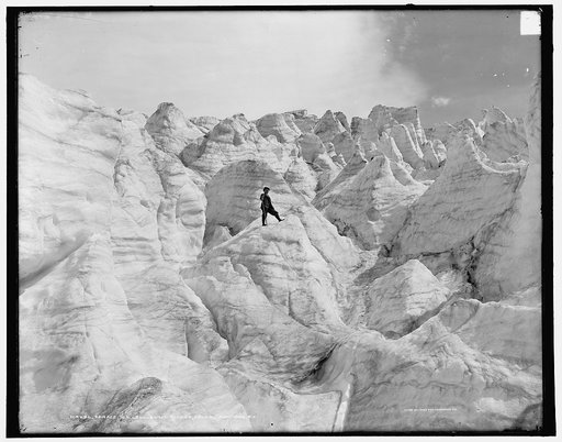 Seracs in Illecillewaet Glacier, Selkirk Mountains, B.C.