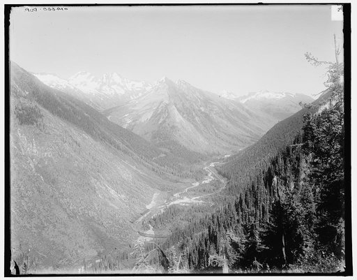 Illecillewaet Valley view from Marion Lake, Selkirk Mountains, B.C.