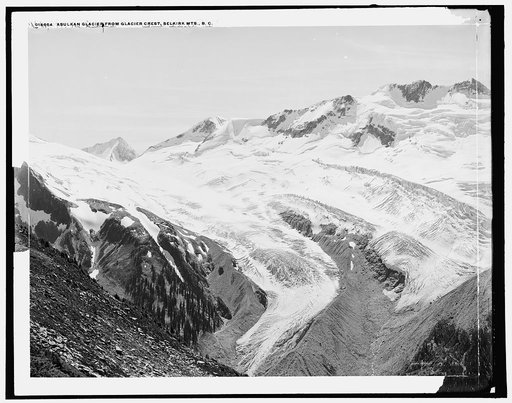 Asulkan Glacier from glacier crest, Selkirk Mts., B.C.