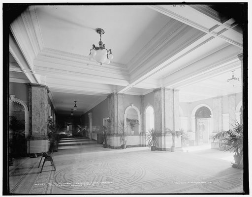 Randolph Street corridor, first corridor, Wayne County Building, Detroit