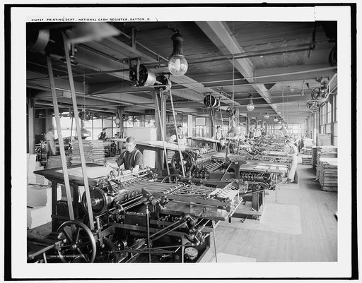 Printing dept., National Cash Register, Dayton, O[hio