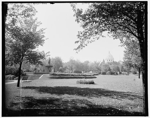 Central Park and State Capitol, St. Paul, Minn.