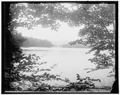 A glimpse of upper Loon Lake, Adirondack Mountains