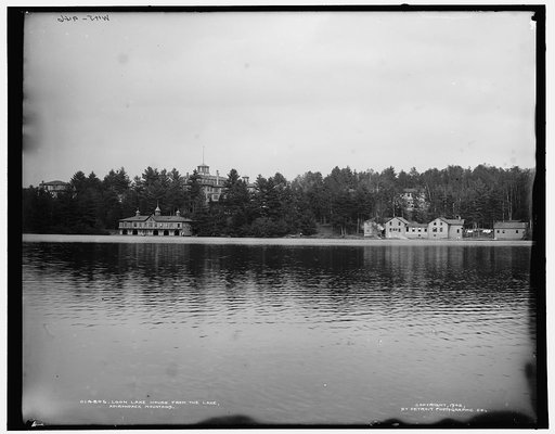 Loon Lake House from the lake, Adirondack Mountains