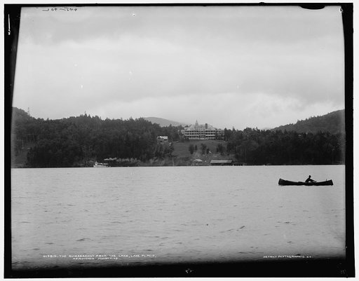The Ruisseamont from the lake, Lake Placid, Adirondack Mountains