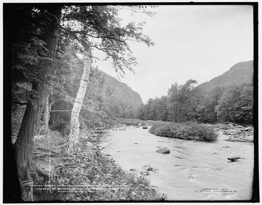 Wilmington Notch and Ausable River, Adirondack Mountains