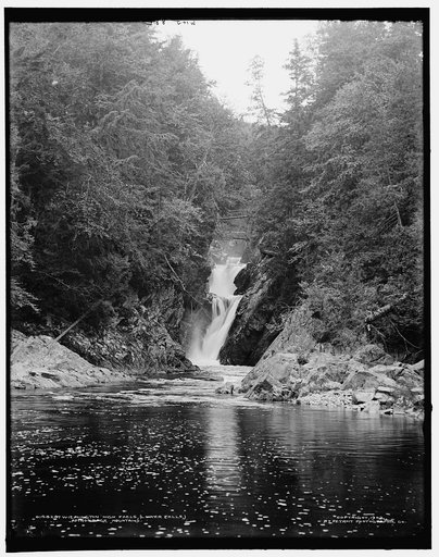 Wilmington High Falls, lower falls, Adirondack Mountains