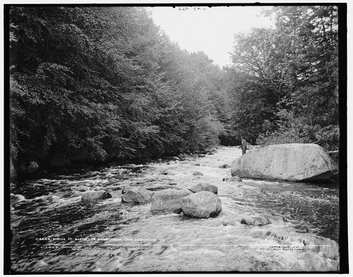 Rapids at Bartlett's carry, Round Lake, Adirondack Mountains