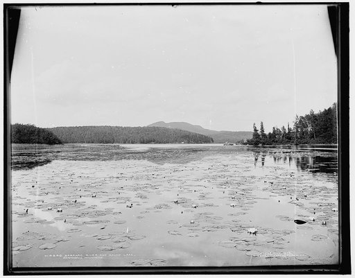Saranac River and Round Lake, Adirondack Mountains