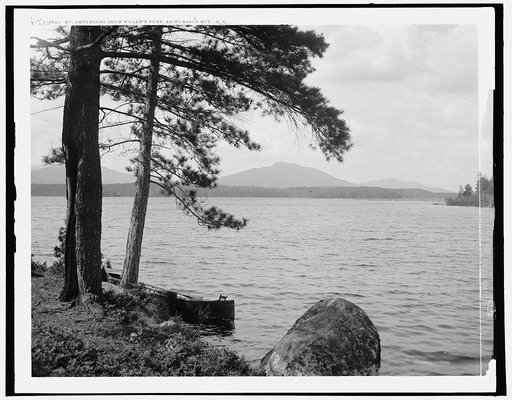 Mt. Ampersand [i.e. Ampersand Mountain] from Miller's Pond, Adirondack Mts., N.Y.