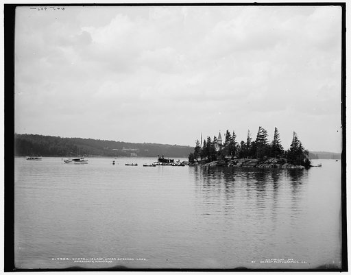 Chapel Island, Upper Saranac Lake, Adirondack Mountains