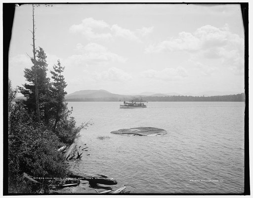 Cold Brook Mountains from Upper Saranac Lake, Adirondack Mountains