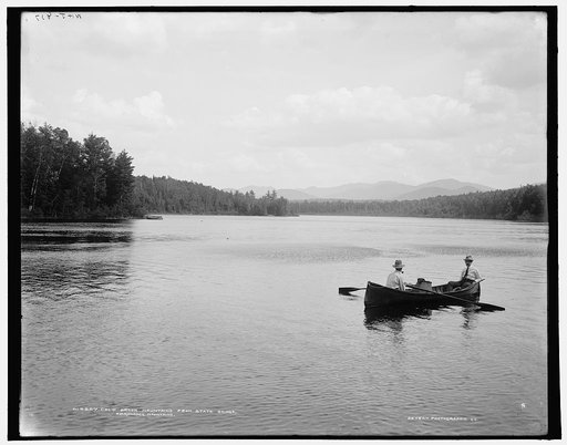 Cold Brook Mountains from State Bridge, Adirondack Mountains