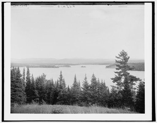 Raquette Lake from the crags, Adirondack Mountains